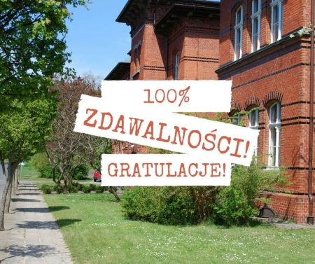 100% zdawalność egzaminów zawodowych!	